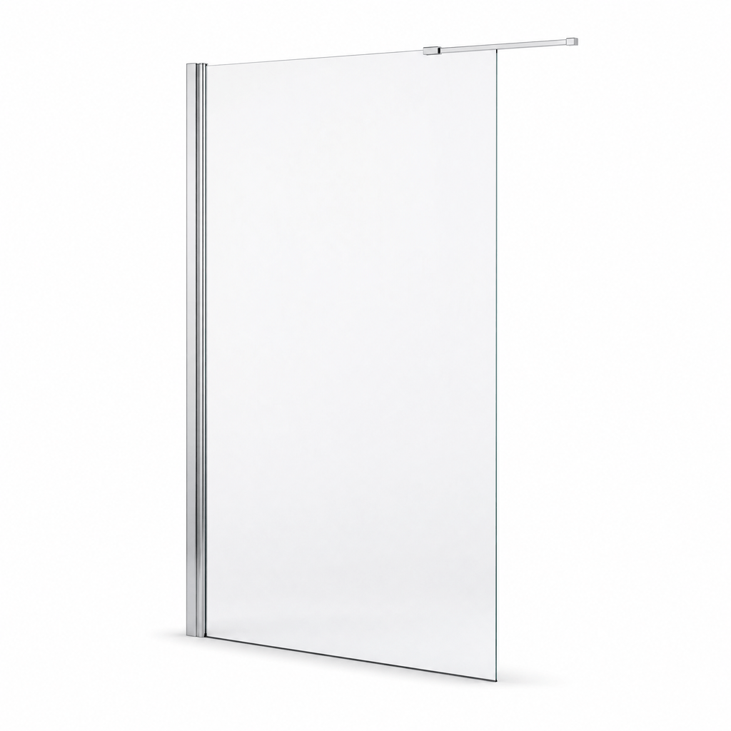Productweergave: douchewand, helder glas (Basic).